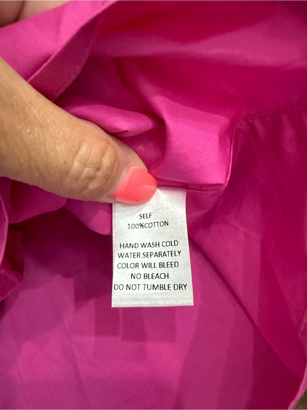 Pinch Short Sleeve Oversized Top in a vibrant fuchsia - Picture 5 of 7